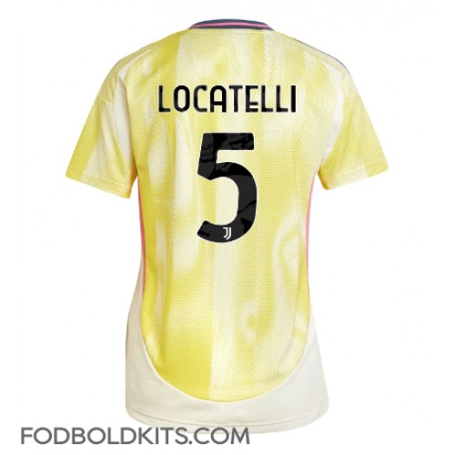 Juventus Manuel Locatelli #5 Udebanetrøje Dame 2024-25 Kortærmet